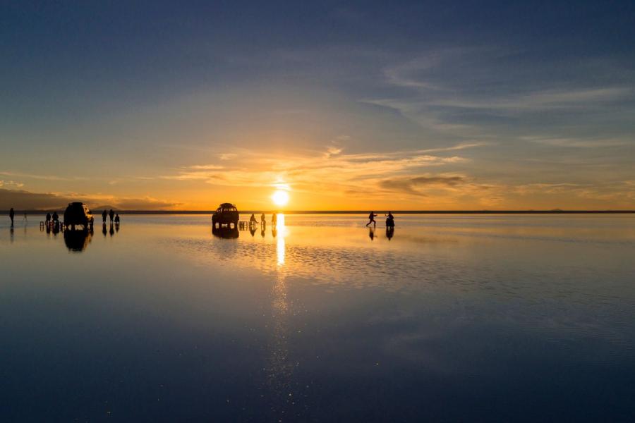 Sunset on the Salt Flats