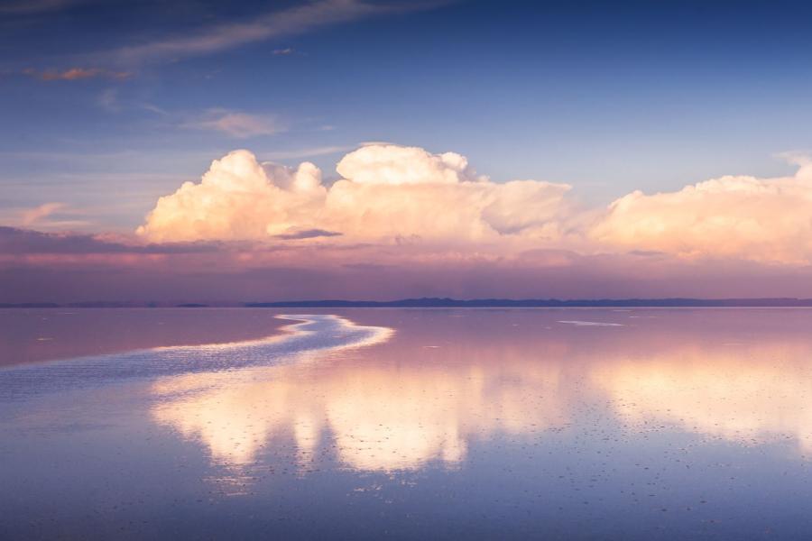 Sunset on the Salt Flats